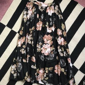 Floral Midi Skirt